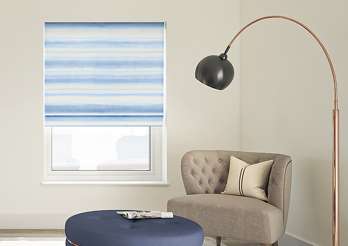 Ombre Velvet, Sky - Twist&Fit Roman Blind - Image 3